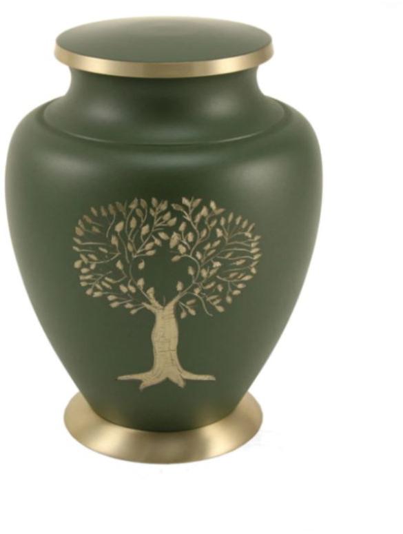 Non Polished Metal Hand Work Urn, For Ashes, Dimension : 10inch