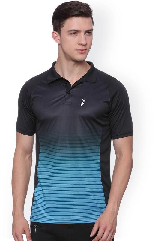 Printed Cotton Sport Polo T Shirt, Packaging Type : Poly Bag