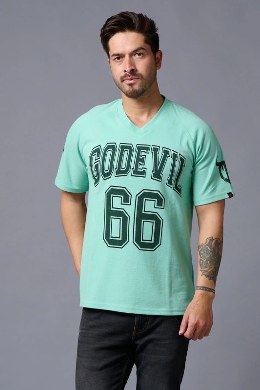 V Neck Printed T-Shirts