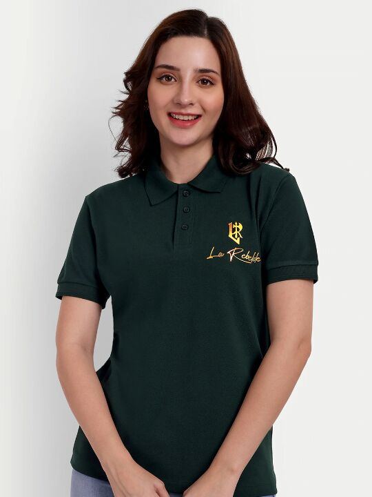 Cotton Womens Polo T-shirts, Sleeve Style : Half Sleeve