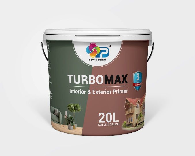 Turbo Max Interior & Exterior Primer, Packaging Size : 20-25 L