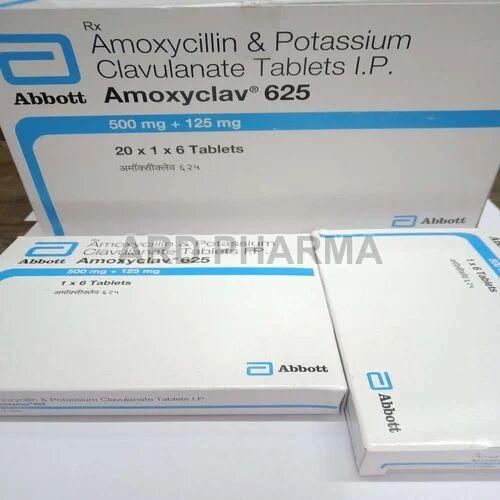 Amoxyclav 625mg Tablets, Packaging Type : Box