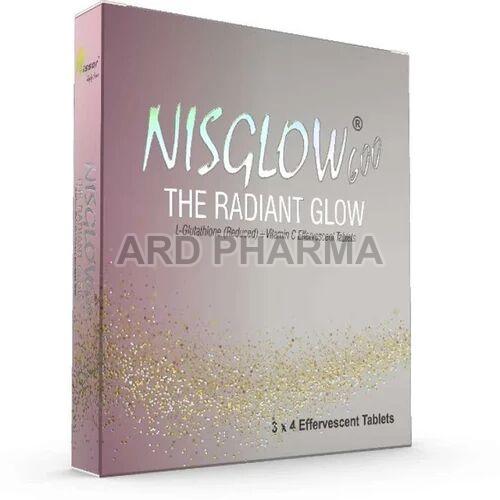 Nisglow Skin Whitener Fairness Tablets, Packaging Type : Box