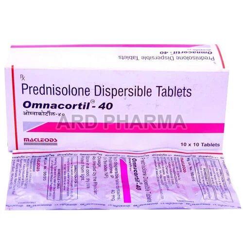 Omnacortil 40mg Tablets, Packaging Type : Box