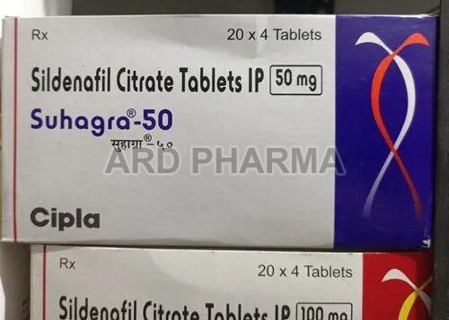 Suhagra Sildenafil Citrate 50mg Tablets