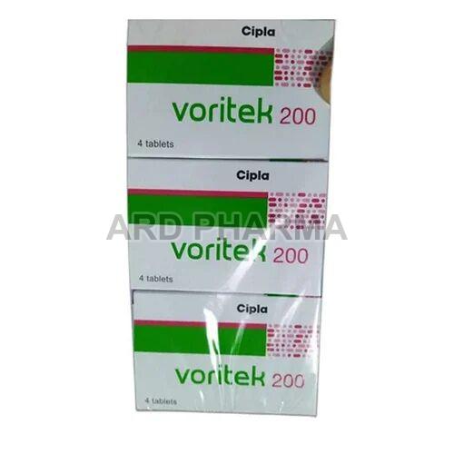Voritek 200mg Tablets, for Severe Fungal Infections, Composition : Voriconazole