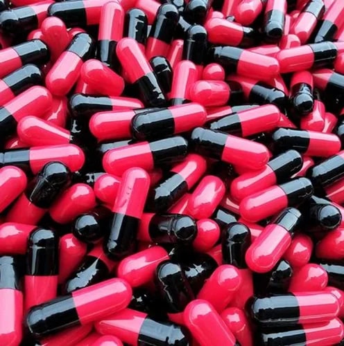 Red Black Empty Hard Gelatin Capsules