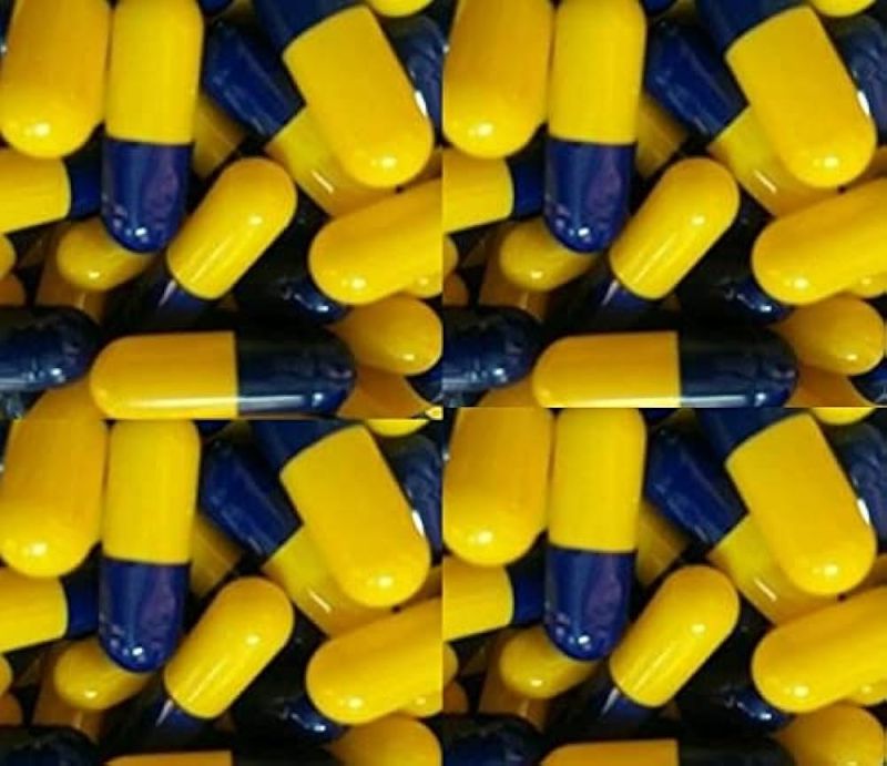 Yellow Blue Empty Hard Gelatin Capsules, for Pharma Industry, Shelf Life : 5 Years