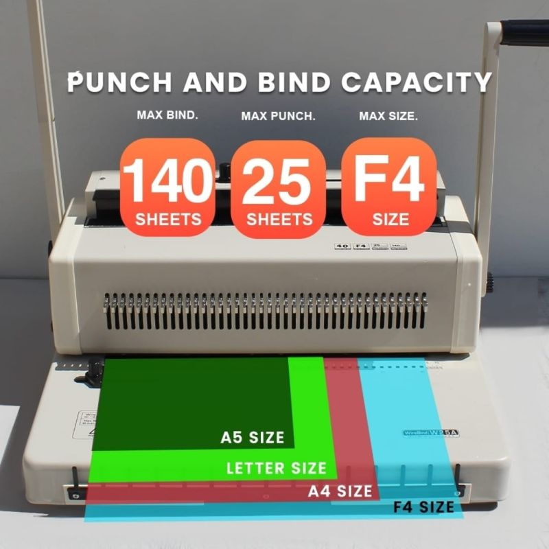 YOZTECH Manual A4 Wiro (2:1) Binding Punch Machine