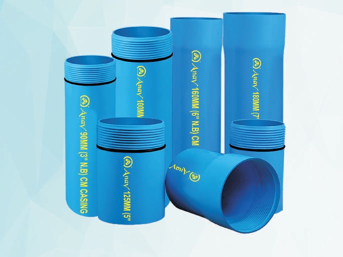 ANAV Plastic Casing Pipes, for Water Treatment Plant, Construction, Color : Sky Blue