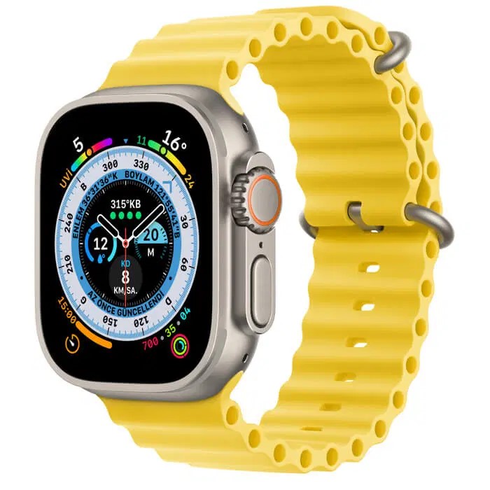 ultra first copy yellow ocean band apple watch
