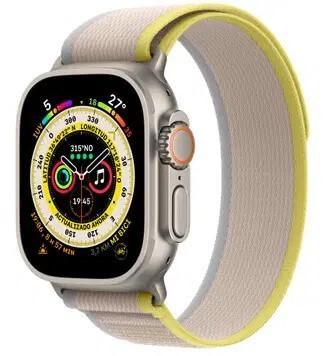 First Copy Apple Watch Ultra Yellow & Beige Trail Loop