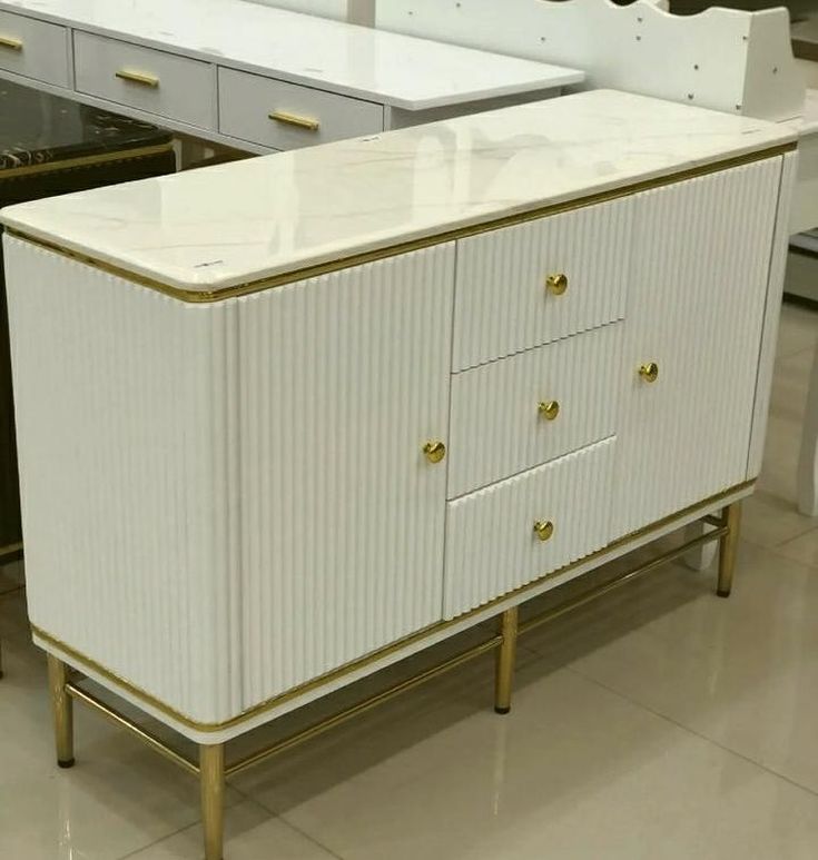 5 Drawer Marble Top Sideboard Cabinet, Feature : Bright Shining, Fine Finished, Hard Structure, Termite Proof