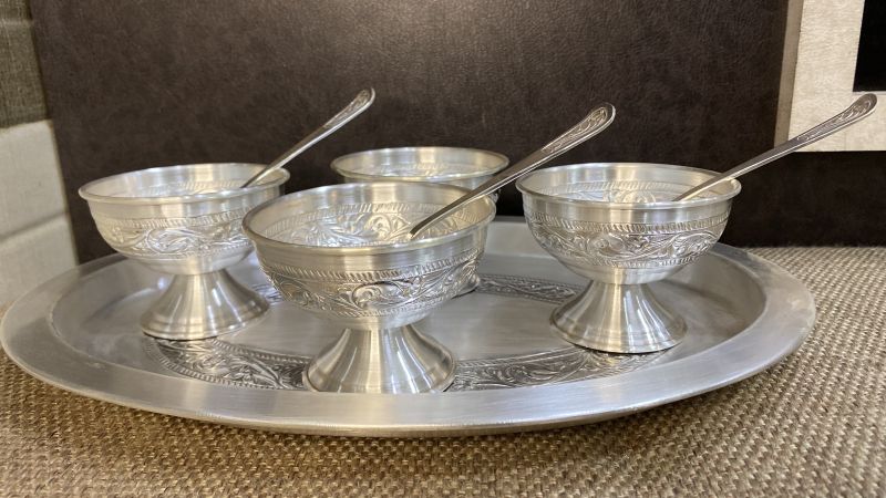 Bsj Silver Tray for Serving