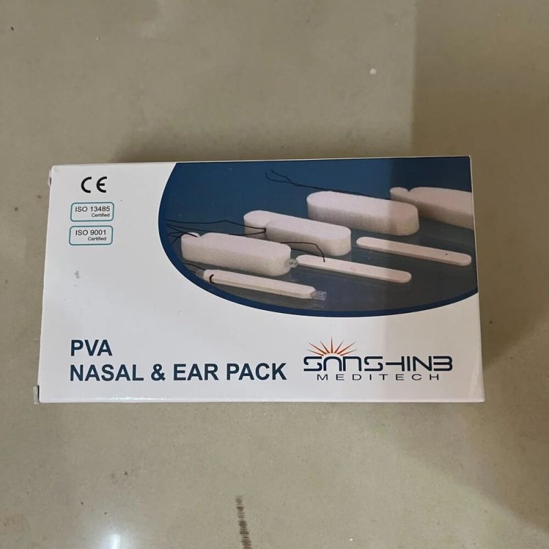 Plastic Pva Nasal Ear Pack, For Diagnosis, Packaging Type : Box at Best ...