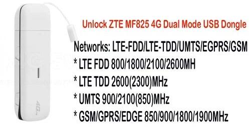Unlock ZTE MF825 4G Dual Mode USB Dongle