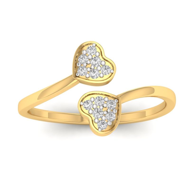 Heart Shape Gold Ring