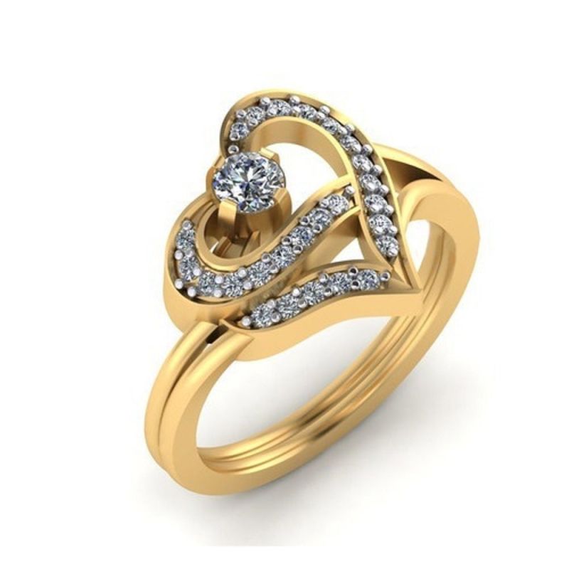 Ladies Gold Engagement Ring