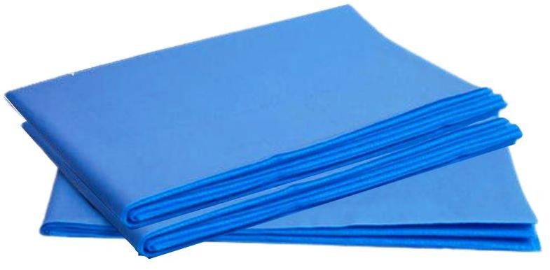 Blue Cotton Disposable Bed Sheets, for Hospital, Size : Standard