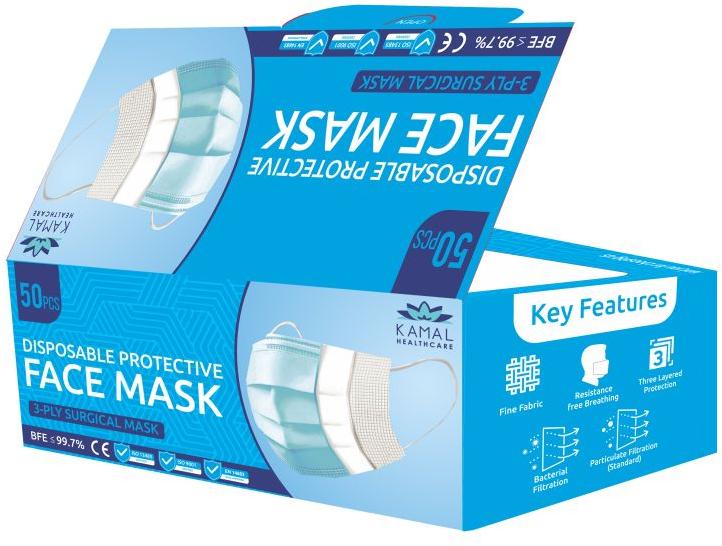 Cotton Disposable Surgical Mask, Size : Standard