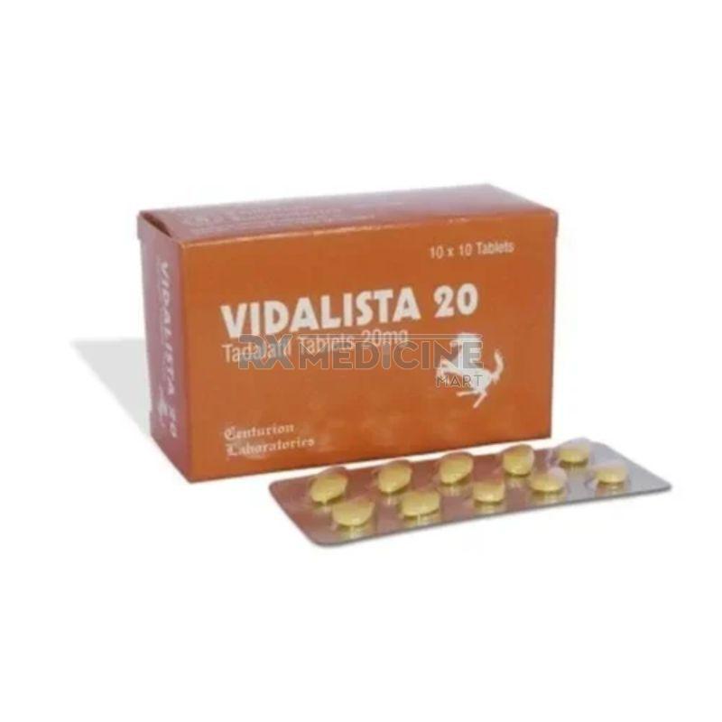 Vidalista 20mg Tablets, for Erectile Dysfunction, Medicine Type : Allopathic