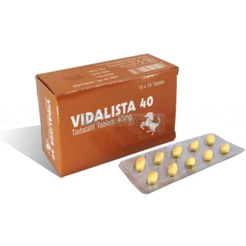 Vidalista 40mg Tablets, for Erectile Dysfunction, Medicine Type : Allopathic