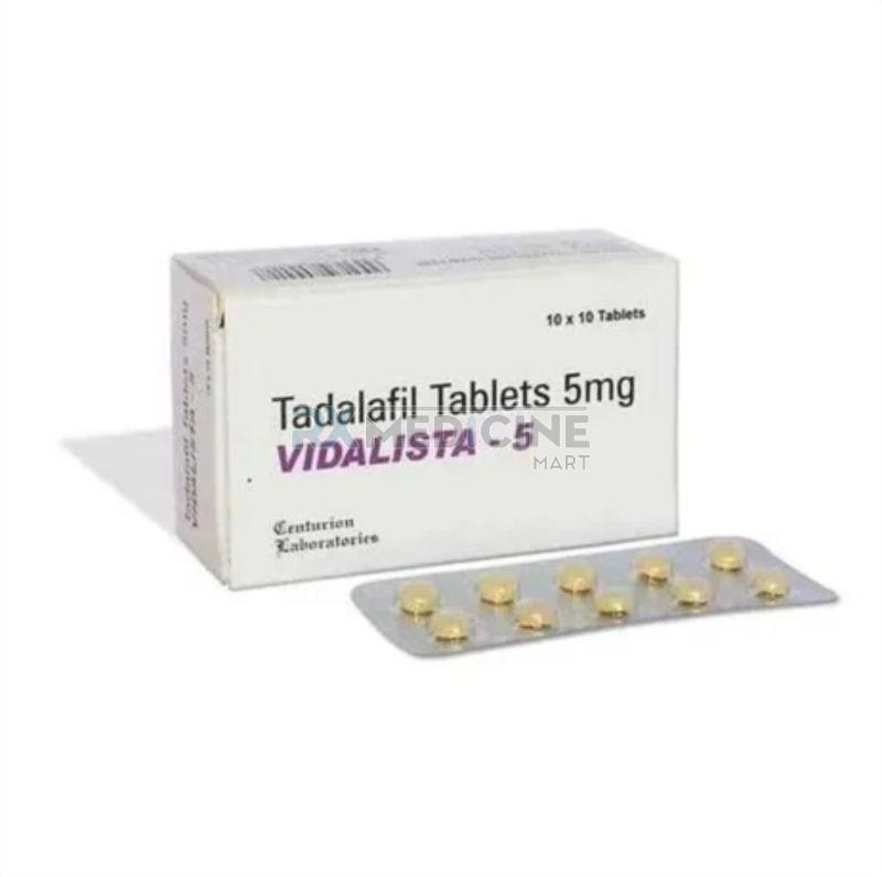 Vidalista 5mg Tablets, for Erectile Dysfunction, Medicine Type : Allopathic