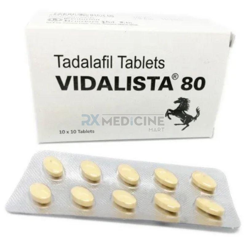 Vidalista 80mg Tablets, for Erectile Dysfunction, Medicine Type : Allopathic