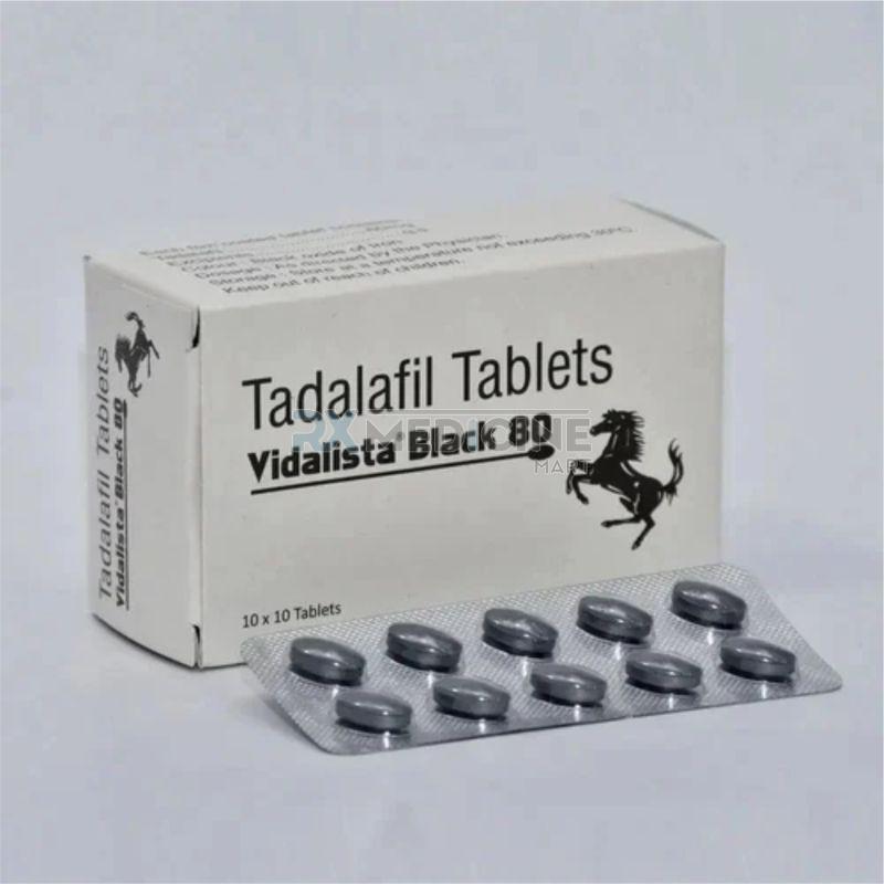 Vidalista Black 80mg Tablets, for Erectile Dysfunction, Medicine Type : Allopathic