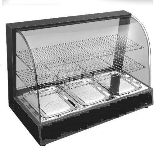 Stainless Steel Commercial Food Warmer, Color : Black