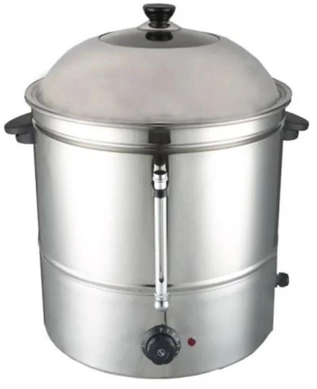 Silver Stainless Steel Electric Corn Steamer