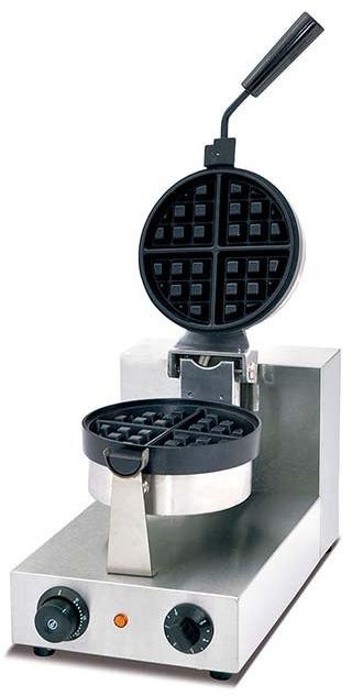 Stainless Steel Electric Rotary Waffle Baker Butler