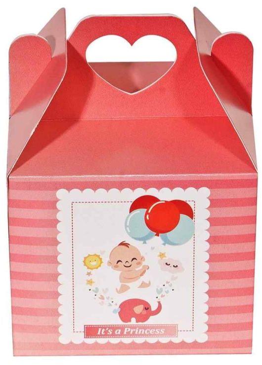 Pink 4.5X4.0X4.0 Inches Kids Hamper Box, for Packing Gift, Shape : Rectangular