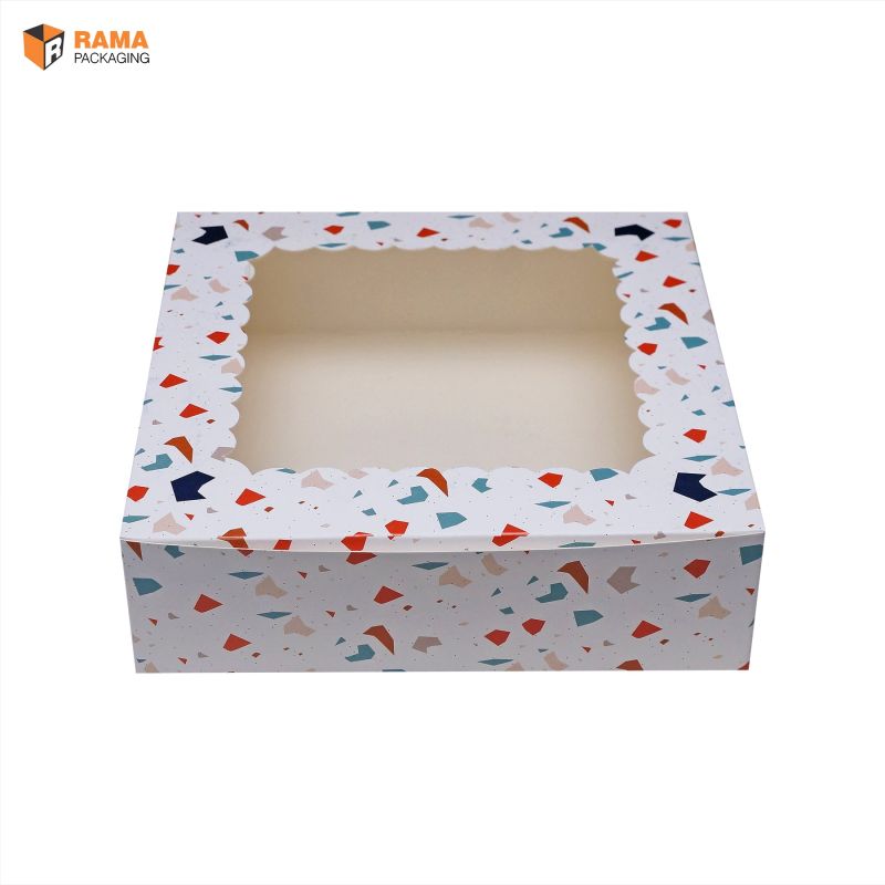 White Square Printed 9 Pieces Brownie Box, Feature : Eco Friendly, Disposable