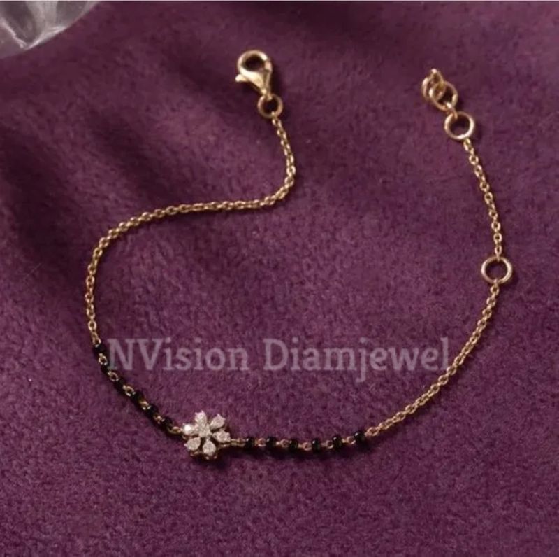Simple Real Diamond Hand Mangalsutra, Occasion : Daily Wear