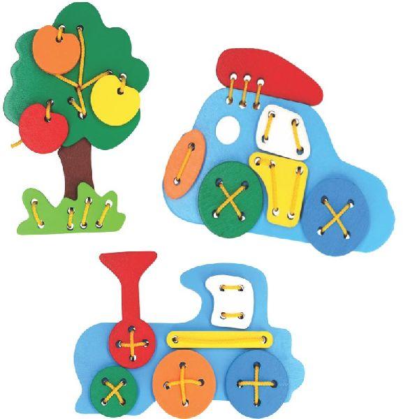 Multicolor Paint Coated Mdf Wooden Educational Toy, For Kids Playing, Feature : Light Weight, Long Life