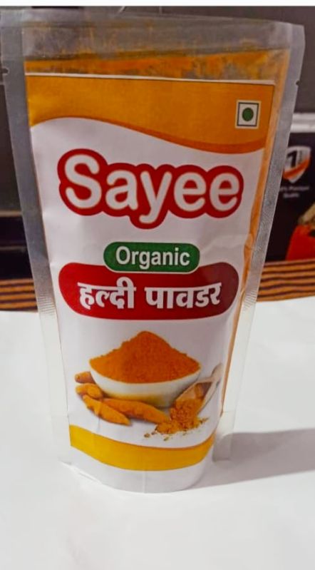 Sayee Organic Haldi Powder, for Cooking, Packaging Type : Plastic Pouch