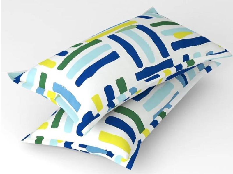 Multicolor Printed Pillow Cover, Shape : Rectangular