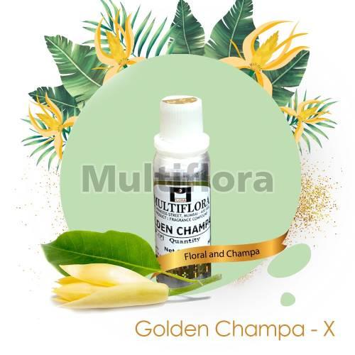 Multiflora Golden Champa-X Fragrance Oil, for Perfumery, Cosmetics, Aromatic, Air Freshner, Purity : 100%