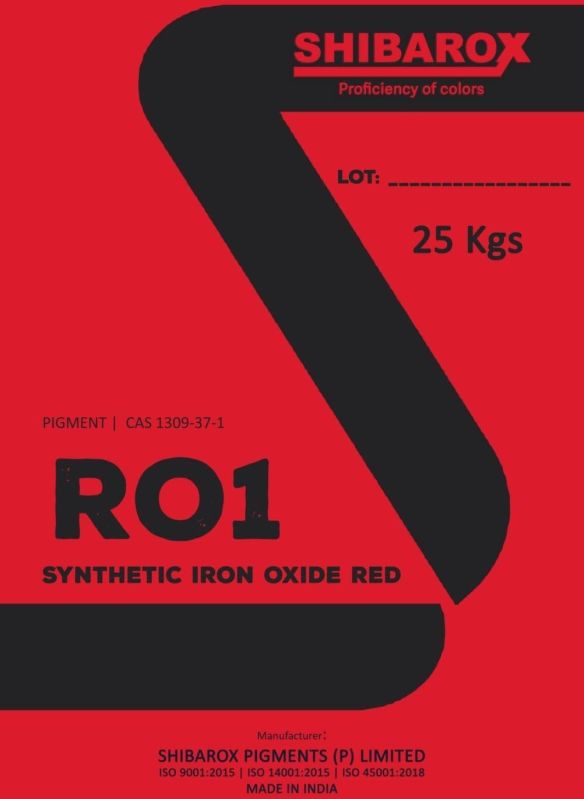 Red R01 Synthetic Iron Oxide Pigment, Packaging Size : 25 Kg