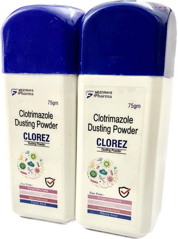 Clotrimazole Dusting Powder, Packaging Type : Plastic Bottle