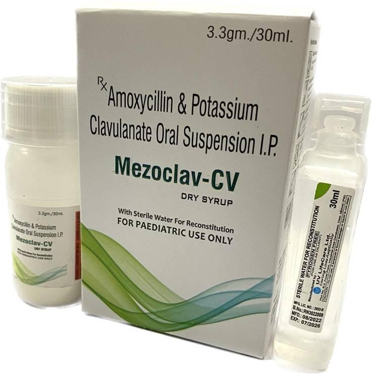 Mezoclacv Cv Powder Dry Syrup, For Shakes, Certification : Drug