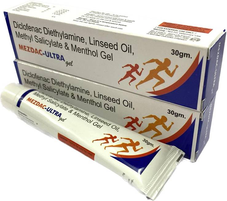 MEZDAC ULTRA pain relief gel, Packaging Size : 30g