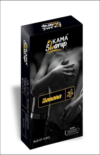 Kama Swarup Banana Dotted Condom, for Personal, Packaging Type : Box