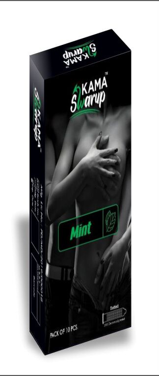 Kama Swarup Mint Dotted Condom, for Personal, Packaging Type : Box