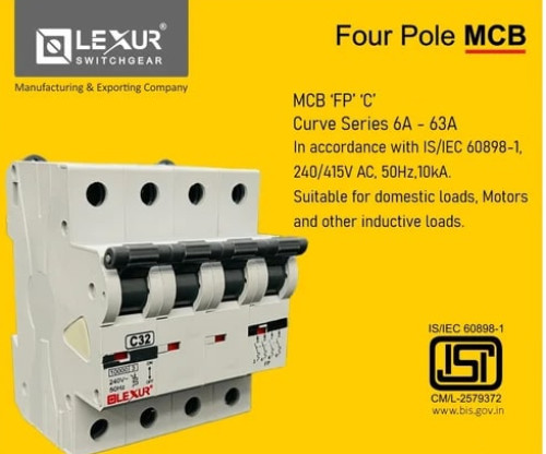 Four Pole MCB Switch