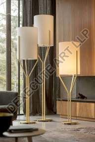Creamy Artact Plain Polished Decorative Floor Lamp, Specialities : Light Weight, Fine Finished