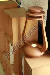 Wood Antique Table Lamp