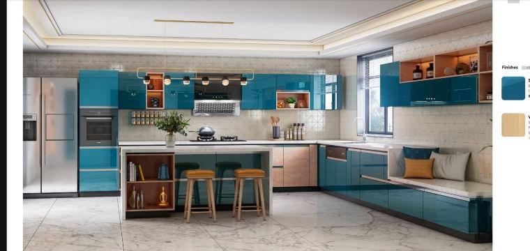 Godrej interior modular kitchen & Chimney service