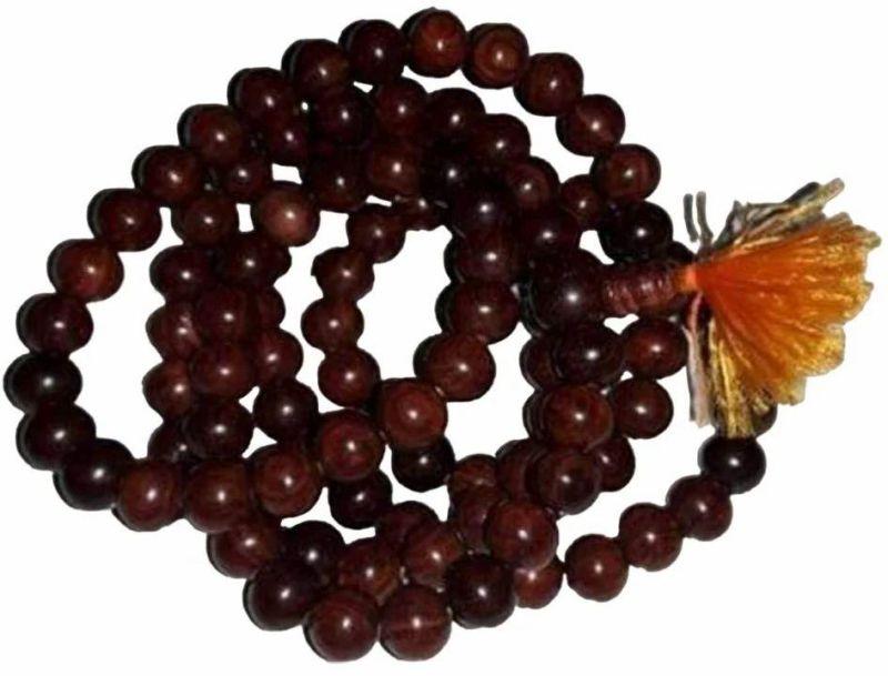 Sandalwood Beads Mala, Color : Brown